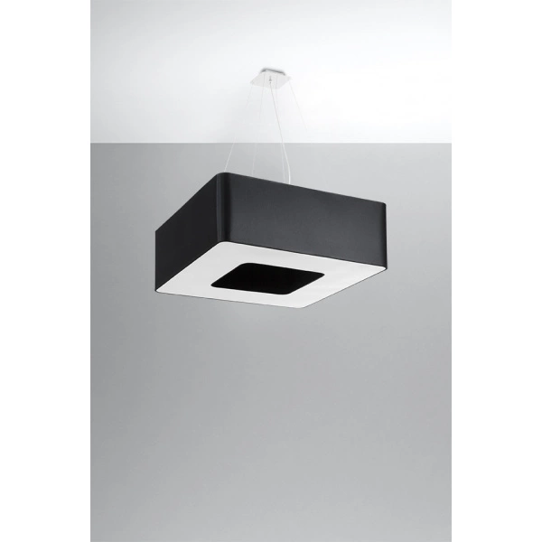 Nowoczesna lampa wisząca URANO SL.0784 60 cm czarna 8xE27