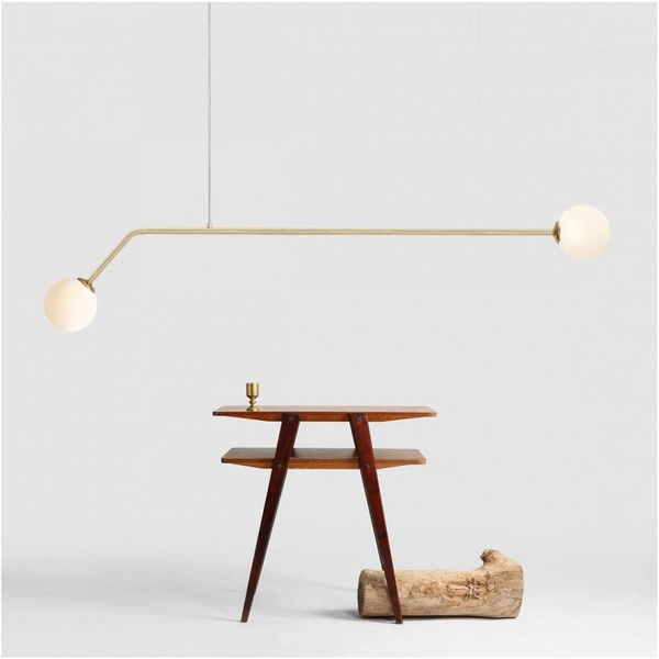 Aldex Lampa wisząca PURE 1064H30, złoty/biały, 2x40W E14