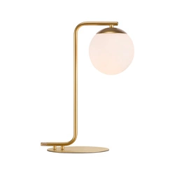 Lampa stołowa GRANT E14 40W Szkło | Mosiądz
