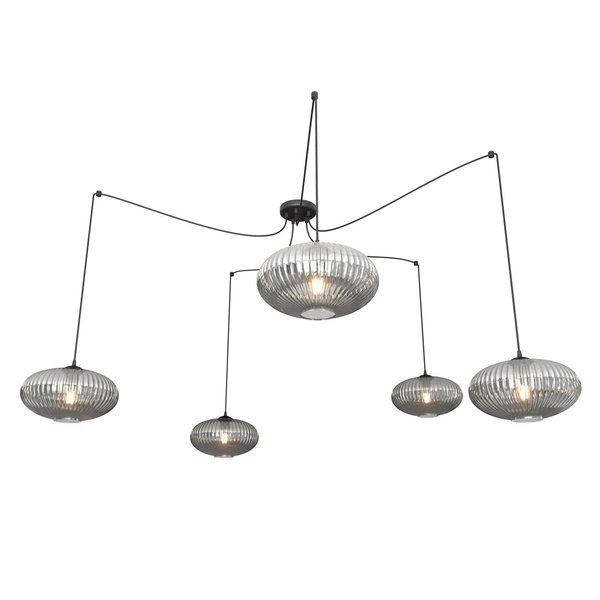 Lampa wisząca Emibig ORIGO 5 BL GRAFIT 1375/5