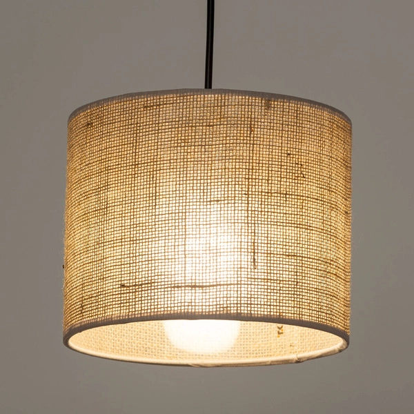 Lampa wisząca ekologiczna JUTA E27 szer. 30cm | brązowy 6580