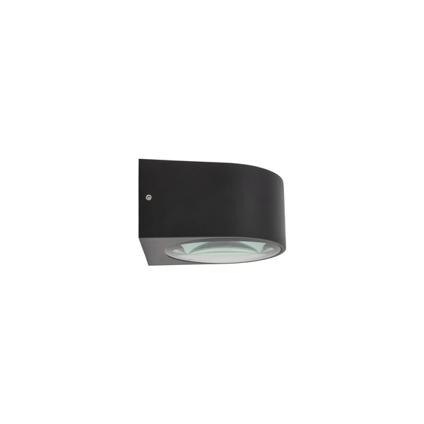 Kinkiet NEL LED I wys.6cm szer.9.5cm 5W 3000K 500lm IP54 | Czarny