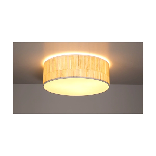 Lampa Sufitowa Malo 3xE27 Max.25W Biały Metal/Wielokolorowa Tapeta 4863802