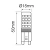 Żarówka Led G9 4W zimna 6000K 350lm 220-240V