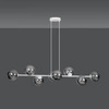 Lampa wisząca Emibig ROSSI 8 WH GRAFIT 878/8