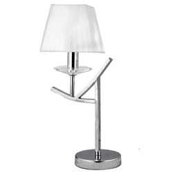 Lampa stołowa/nocna VALENCIA 41-84609 chrom/biały 1x40W E14