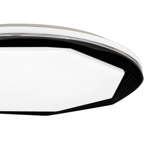 Plafon OPTIMA, ML7053, Ø480 mm, czarny/biały, 52W LED