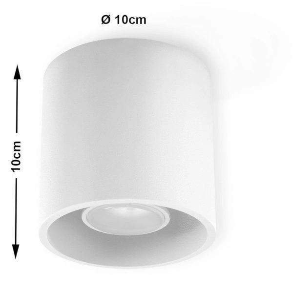 Plafon Sollux ORBIS 1 Biały 12W LED, SL.0021