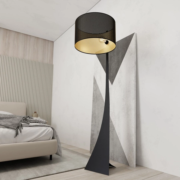 Lampa podłogowa Emibig ESTRELLA LP1 Czarny/GOLD 1156/LP1