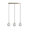 Lampa Wisząca szklana mleczne kule Abruzzo Parma