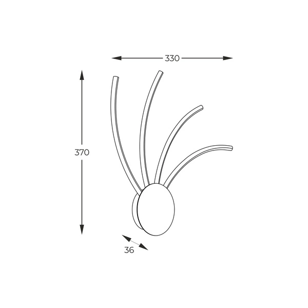 2200014-BK DIOGO KINKIET CZARNY/BLACK
