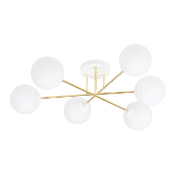 Lampa sufitowa Emibig MAGNUM 6 WH OPAL 1234/6