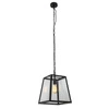 Lampa wisząca LAVERNO dł. 28cm E27| czarna