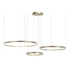 Złota Lampa wisząca Monza okręgi 116W złota AZ134