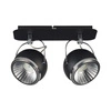Lampa sufitowa kulowa w zestawie 2xGU10 LED 6W Czarny Metal 5009284