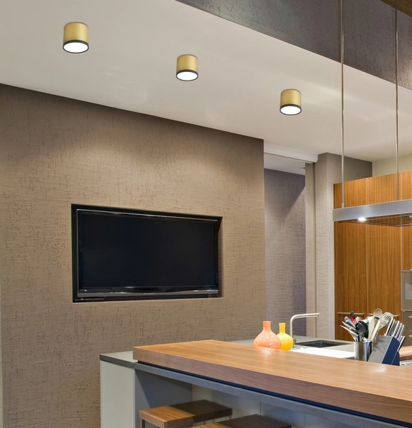 Lampa sufitowa TUBA 2275956, złoty/czarny, 9W LED, barwa neutralna 4000K