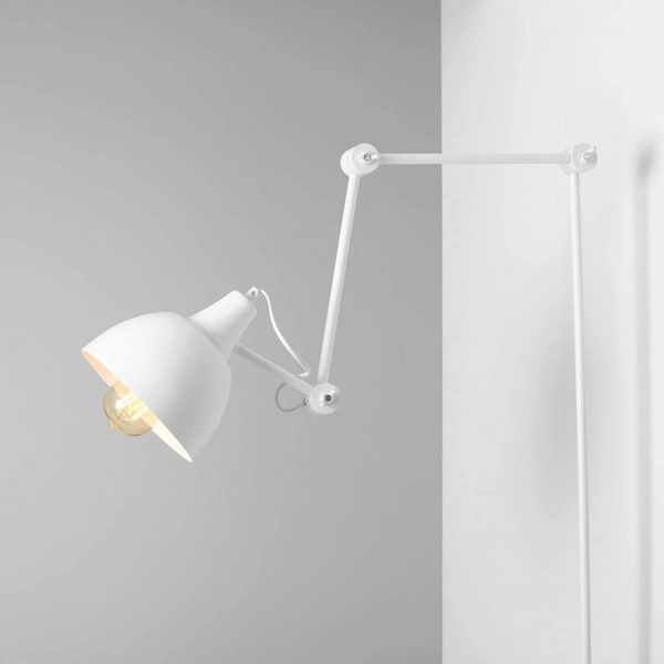 Aldex Kinkiet AIDA (średni) 814C1, biały, 1x60W E27