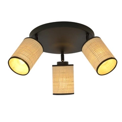 Lampa sufitowa Emibig YOGA 3 PREMIUM Czarny 1151/3PREM
