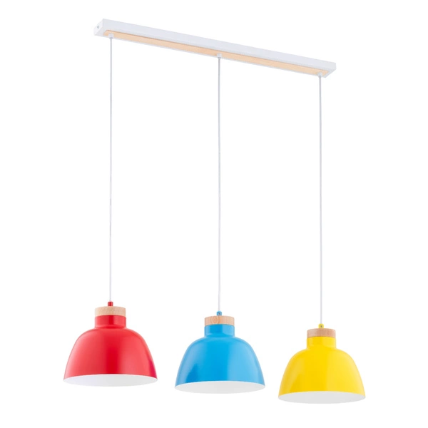 Lampa wisząca ALFA LORIEN WIELOKOLOROWA 3xE27 85cm | 62393