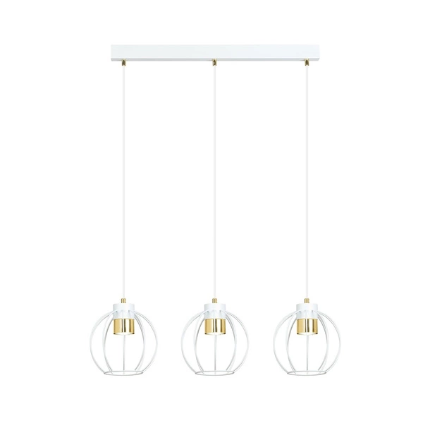 Lampa wisząca Emibig AJAX 3 Biały/GOLD 1224/3