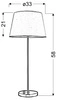 Lampa gabinetowa/stołowa/nocna IBIS 41-00913 satyna/biały 1x40W E14