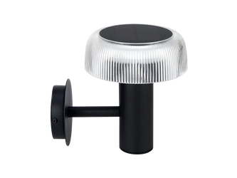 Oprawa Solarna Elewacyjna Suntis 3000K 170lm 2Ah USB-C Okrągła IP54 Czarna PRIME