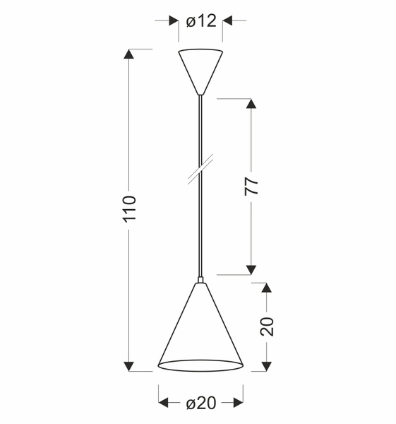 Lampa wisząca VOSS LEDEA, 50101182, niebieska, 1x40W E27