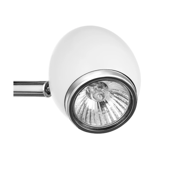 Kinkiet Rubby 1xGU10 Max.50W Biały metal/Chromowany metal/Wielokolorowy materiał syntetyczny ze wzorem królika 2107102