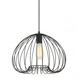 Lampa wisząca Meddi śr. 38cm E27 | czarny