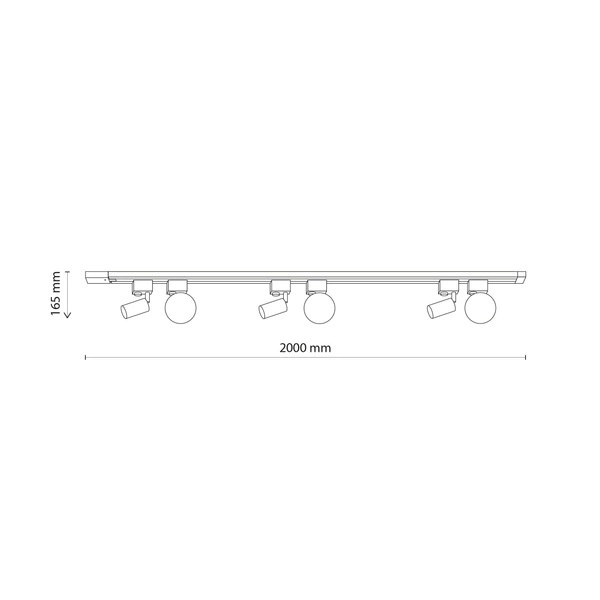 Zestaw szyno przewód 1faza TRACER SET BLACK 132 10587