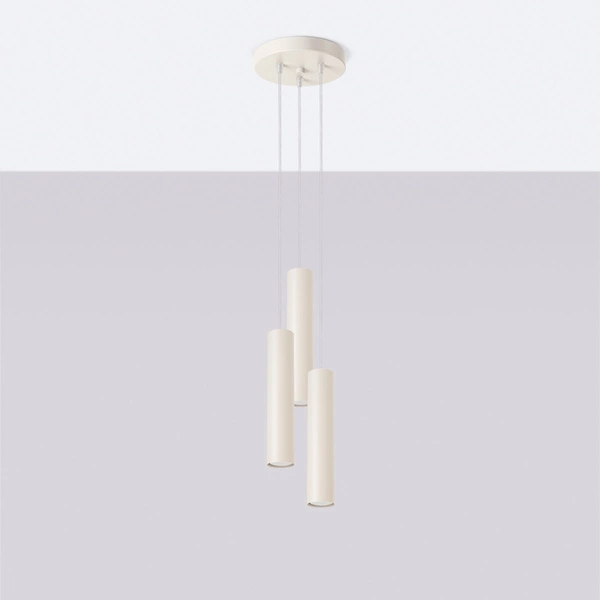 Lampa wisząca LAGOS 3P beżowa