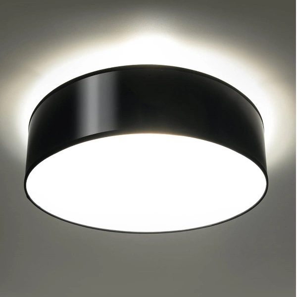 Plafon Arena 35 dwu punktowy stal czarny PVC 15W LED, SL.0121