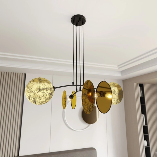 Lampa wisząca Emibig MOTIF 4 GOLD 1326/4