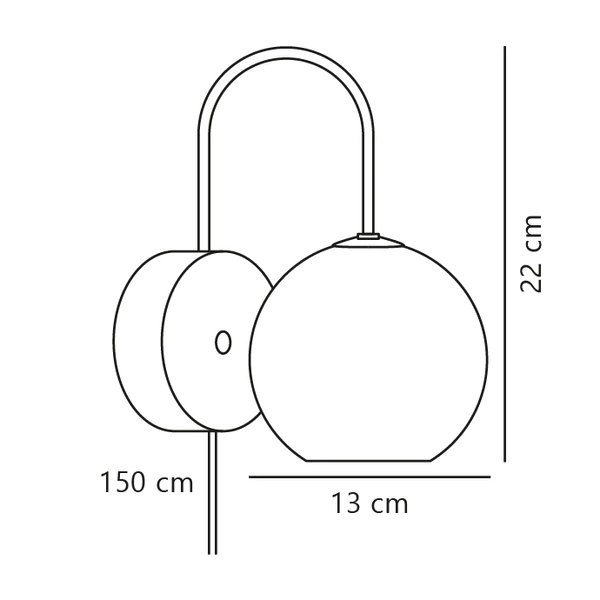 Kinkiet FRANCA E14 40W Metal | Mosiądz