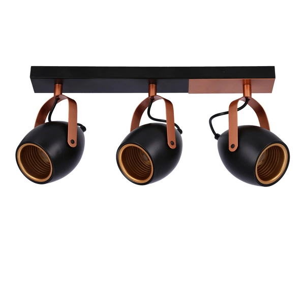 Lampa sufitowa ANICA, 93-82589, czarny/miedziany, 3x40W E14