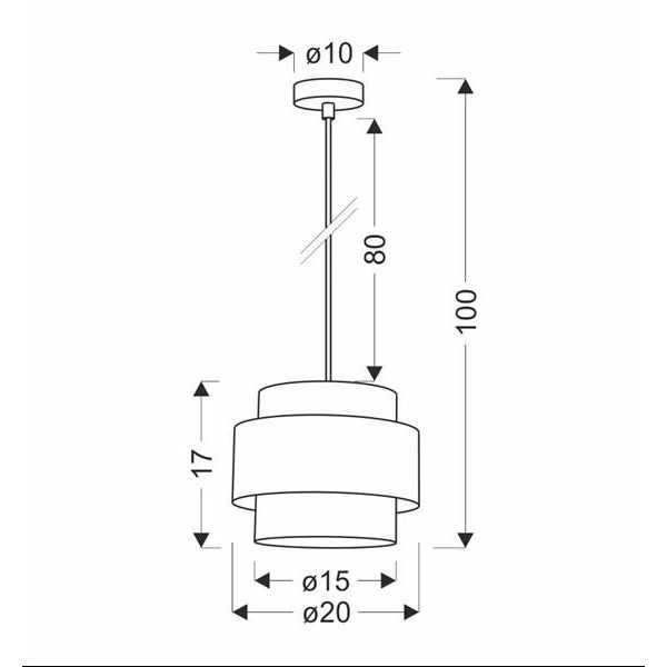 Lampa wisząca CALMI, 31-18076, biały/beżowy, 1x40W E27