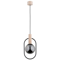 Lampa wisząca ALFA NIKI DREWNIANA 1xE14 19cm | 61154