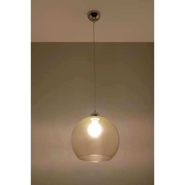 Szklana lampa wisząca BALL SL.0249 Szampańska 1xE27