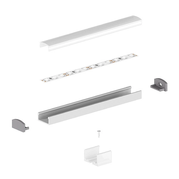 Profil LED P4-1 200cm szer. 13mm | do osłonek C1/C4/C11/C13 | surowe alu