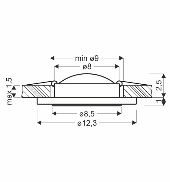 SSP-29 AL/TR LAMPA STROPOWA SREBRNY 2X5W LED 6500K KLOSZ BEZBARWNY