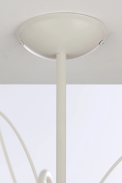 Klasyczny Żyrandol GLORIOSA wys. 50cm 10xG9 14W IP20 | piaskowo-szary