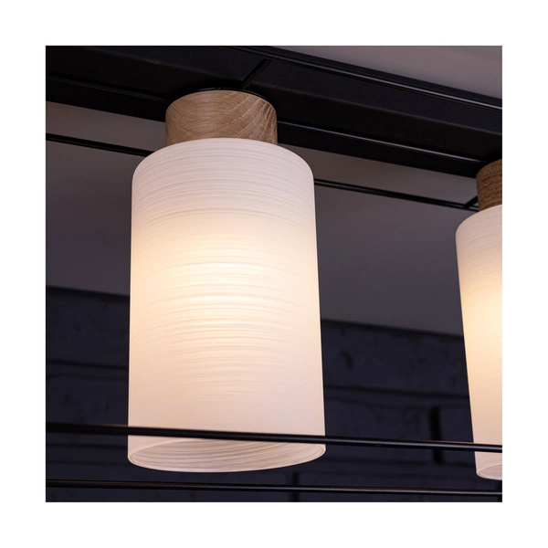 Klosz lamp BOSCO E27 Białe Szkło struktura G0762