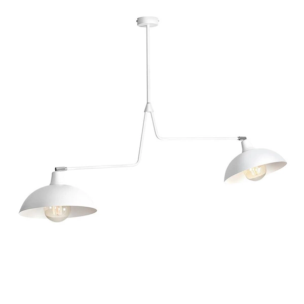 Aldex Lampa sufitowa ESPACE 2, 1036H, biała, 2x60W E27