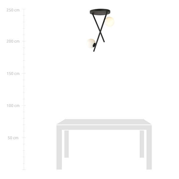 Lampa sufitowa Emibig RIVER 2 OPAL 1194/2