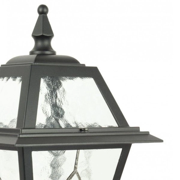 Aluminiowa Lampa stojąca do ogrodu 160cm Witraż K 5002/1 N | czarny