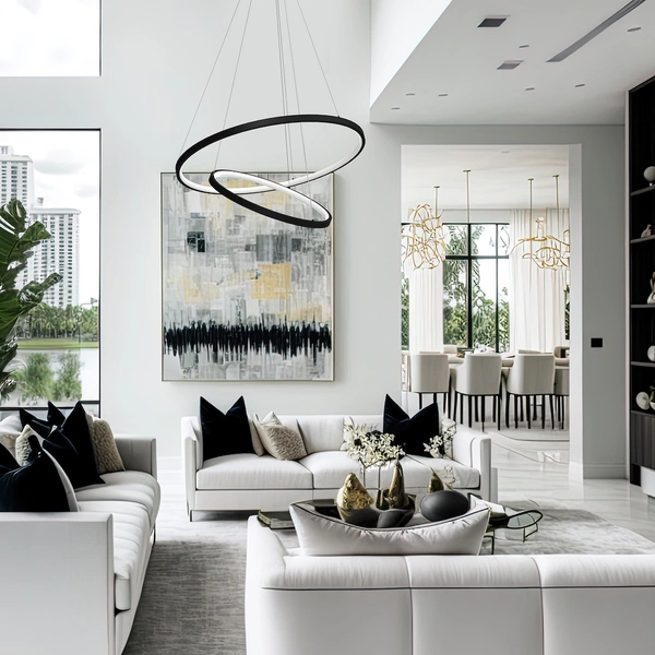 Lampa wisząca HOOP BLACK 51W LED