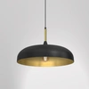 Lampa wisząca LINCOLN, MLP7898, 45 cm, czarny/złoty, 1x60W E27