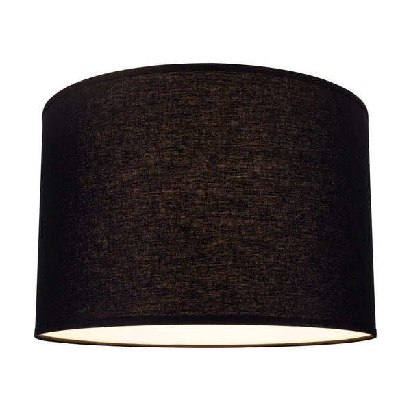 Abażur Cylinder E27 H30 Czarny Tkanina A0416