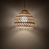 Lampa wisząca BOHO S śr. 30cm E27 | naturalne drewno/biały 11150
