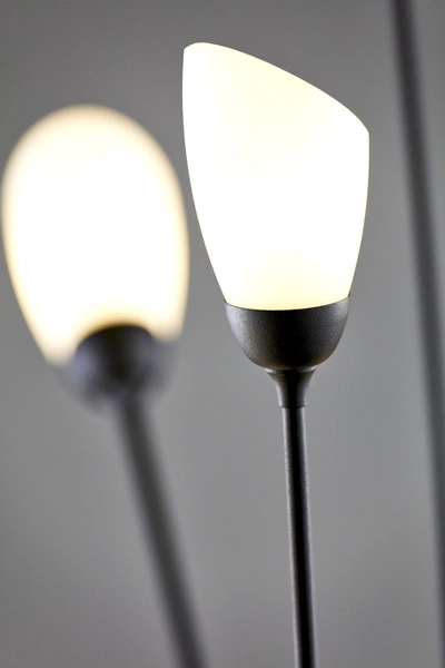 Klasyczna Lampa podłogowa GLORIOSA wys. 160cm 9xG9 14W IP20 | czarny mat